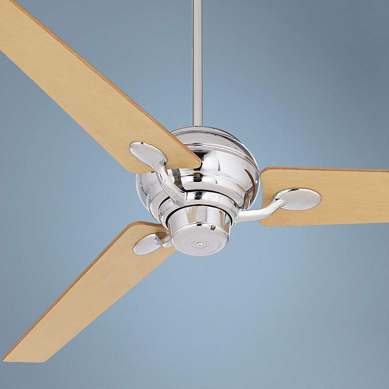 Image 1 60 inch Spyder&#8482; Chrome with Maple Blades Ceiling Fan