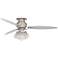 60" Spyder Deco Crystal LED Hugger Ceiling Fan