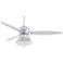 60" Spyder Deco LED Crystal and Chrome Ceiling Fan