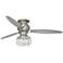 60" Spyder Hugger Crystal Strands Light Kit Ceiling Fan