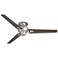 60" Spyder Hugger Nickel and Bronze Taper Blades Ceiling Fan