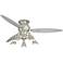 60" Spyder Hugger Silver Retro 5-Light LED Ceiling Fan with Pull Chain