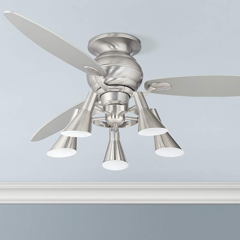 Image 1 60 inch Spyder&#8482; Hugger Silver Retro Light Ceiling Fan