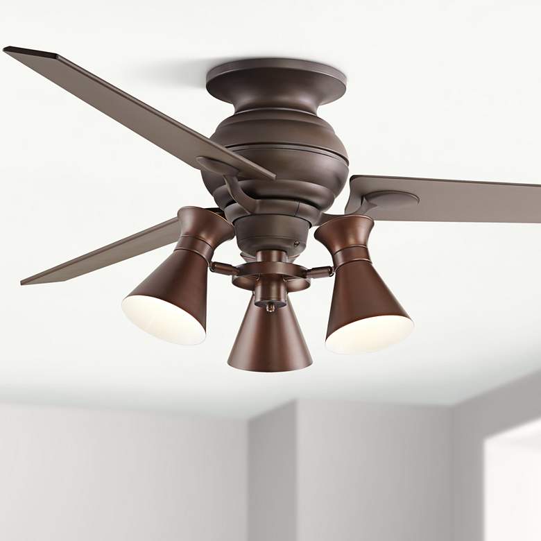 Image 1 60 inch Spyder Oil-Rubbed Bronze Ceiling Fan LED Light Kit