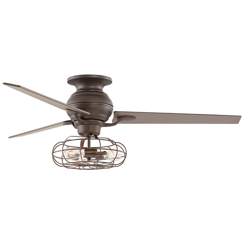 Image 5 60 inch Spyder Oil-Rubbed Bronze Vintage Cage LED Ceiling Fan more views