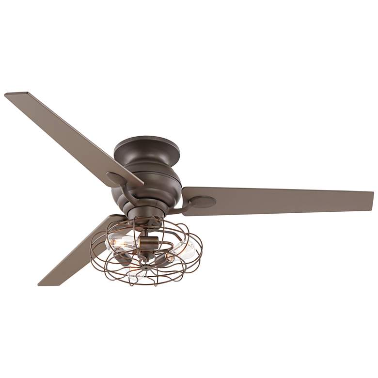 Image 6 60 inch Spyder Oil-Rubbed Bronze Vintage Cage LED Ceiling Fan more views