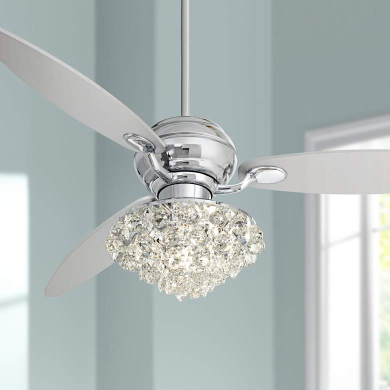 Image 1 60 inch Spyder&#8482; Polished Chrome Ceiling Fan with Control