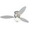 60" Spyder™ White Opal Glass Hugger LED Ceiling Fan