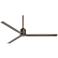 60" Status Oil Rubbed Bronze Damp Rated Ceiling Fan with Remote