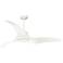 60" Stingray Matte White LED Ceiling Fan