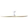 4_60" Surfline Matte White and Coastal Oak LED Ceiling Fan more views