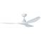 60" Surfline Matte White Smart Ceiling Fan