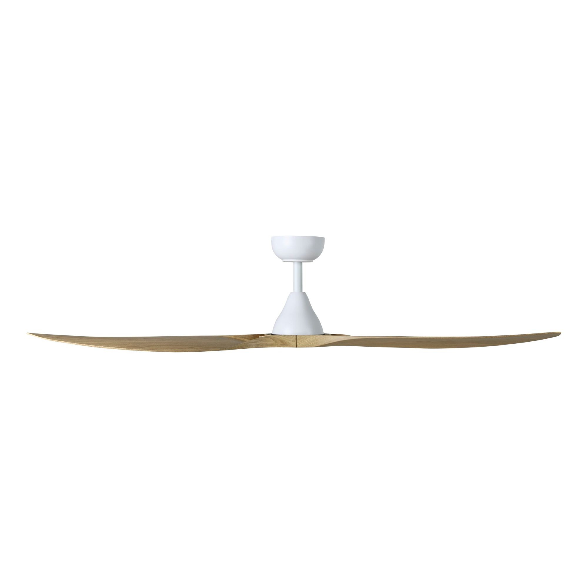 Image 4 60" Surfline White Smart Ceiling Fan with Coastal Oak Blades more views