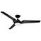 60" Sweep Eco Barbeque Black LED Ceiling Fan