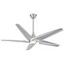 2_60" Switch Brushed Nickel 5-Blade LED Smart Ceiling Fan