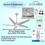 6_60" Switch Brushed Nickel 5-Blade LED Smart Ceiling Fan more views