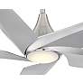 60" Switch Brushed Nickel 5-Blade LED Smart Ceiling Fan
