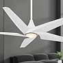 3_60" Switch Flat White 5-Blade LED Smart Ceiling Fan more views