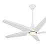 60" Switch Flat White 5-Blade LED Smart Ceiling Fan