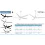 60" Switch Flat White 5-Blade LED Smart Ceiling Fan