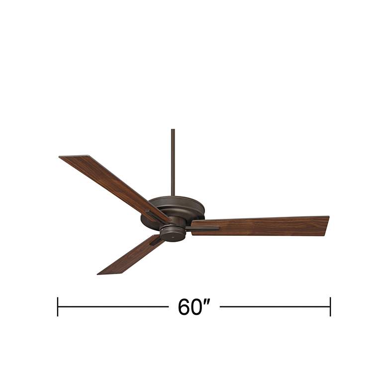 60 inch Taladega Bronze Finish Damp Rated Ceiling Fan with Remote more views