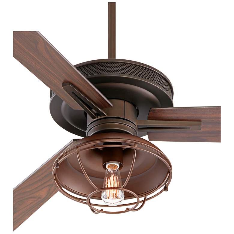 60 inch Taladega Franklin Park Bronze Damp Rated Ceiling Fan with Remote more views