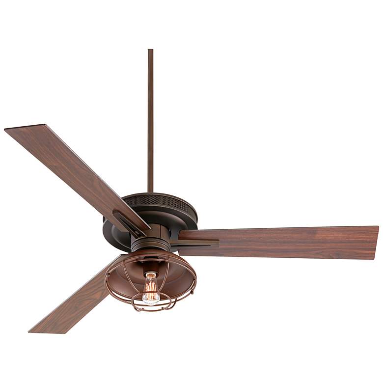 Image 6 60 inch Taladega Franklin Park Bronze Damp Rated Ceiling Fan with Remote more views