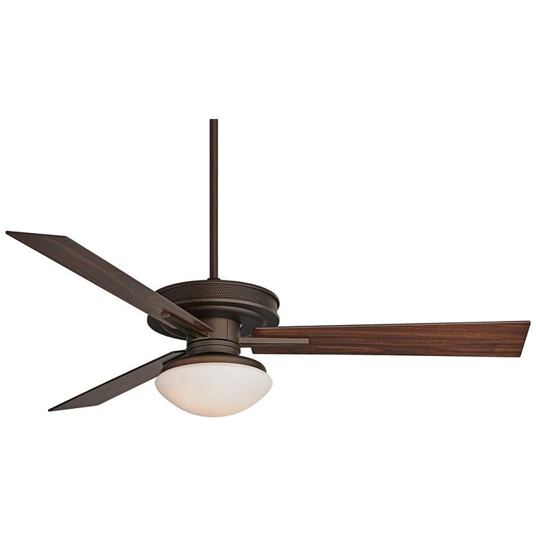 Image 2 60 inch Taladega Oil-Rubbed Bronze Damp Rated LED Ceiling Fan with Remote
