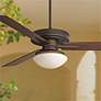 60" Taladega Oil-Rubbed Bronze Damp Rated LED Ceiling Fan with Remote