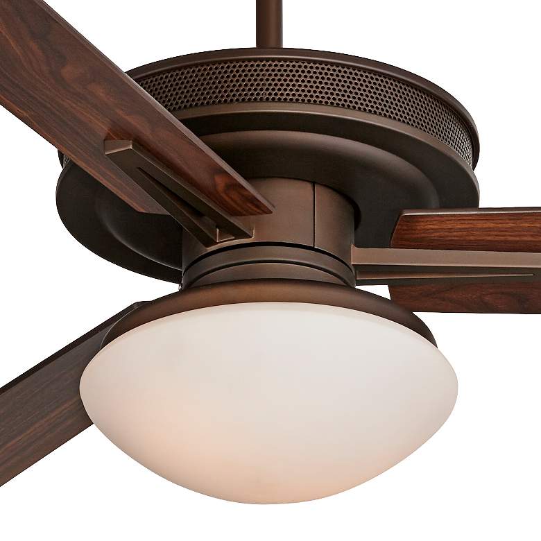 Image 3 60 inch Taladega Oil-Rubbed Bronze Damp Rated LED Ceiling Fan with Remote more views