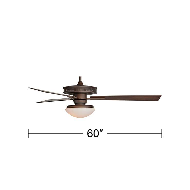 Image 7 60 inch Taladega Oil-Rubbed Bronze Damp Rated LED Ceiling Fan with Remote more views
