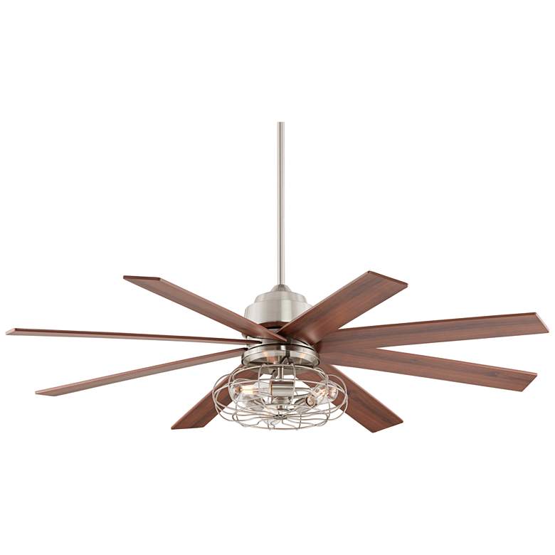 Image 2 60 inch The Strand Brush Nickel LED Ceiling Fan with Remote