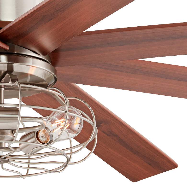Image 3 60 inch The Strand Brush Nickel LED Ceiling Fan with Remote more views