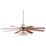 60" The Strand Brush Nickel LED Ceiling Fan with Remote