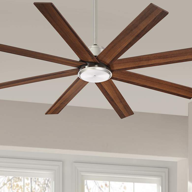 Image 1 60" The Strand Casa Vieja Brushed Nickel Ceiling Fan with Remote