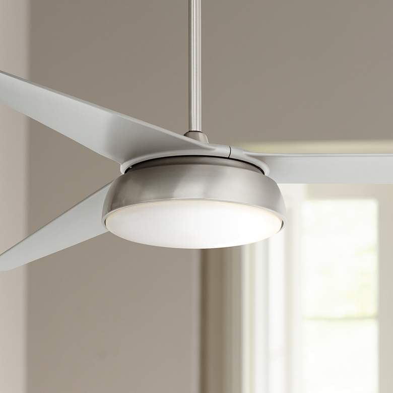 Image 1 60" Turano™ Brushed Steel LED Ceiling Fan