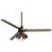 60" Turbina Bronze Light Wood Franklin Park LED Ceiling Fan