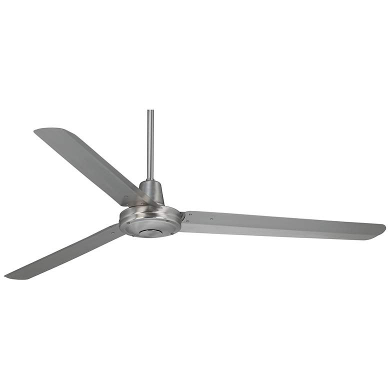 Image 6 60 inch Turbina&#8482; DC Brushed Nickel Ceiling Fan with Remote Control more views