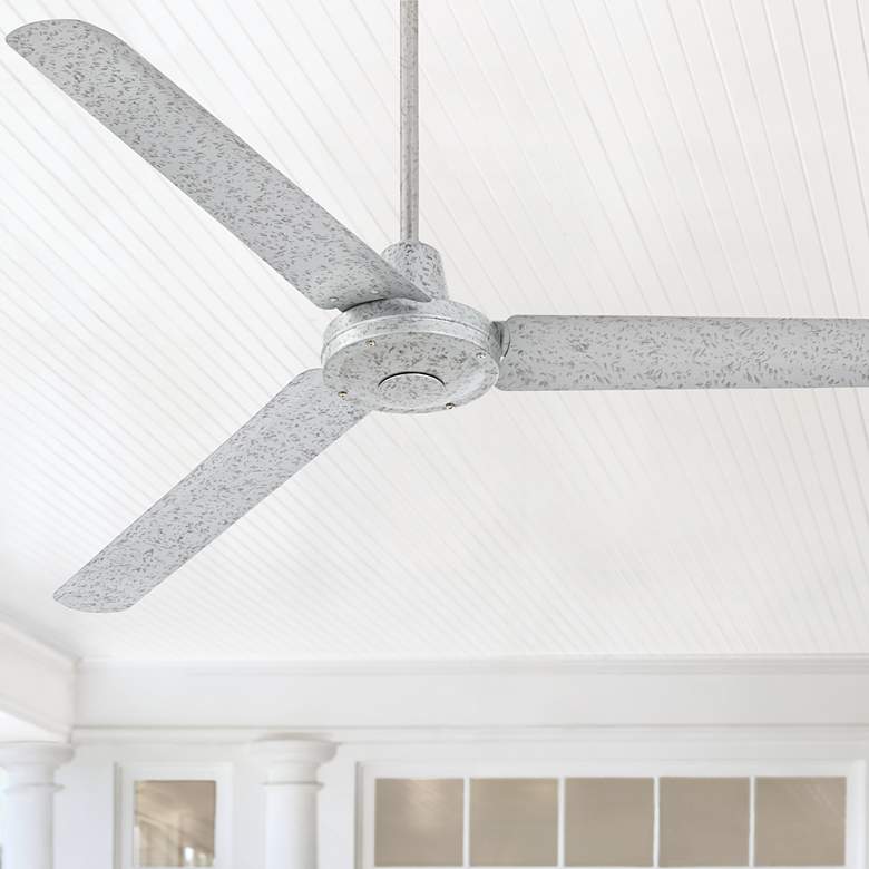 Image 1 60 inch Turbina&#8482; DC Galvanized Damp Rated Ceiling Fan with Remote