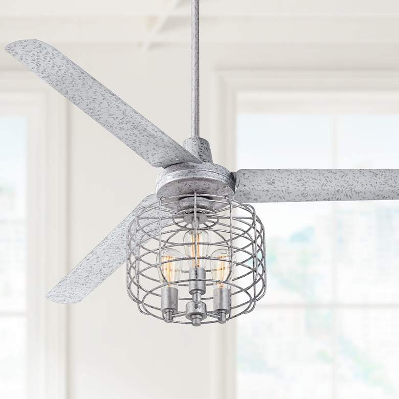 Image 1 60 inch Turbina&#8482; Galvanized Industrial Cage Ceiling Fan