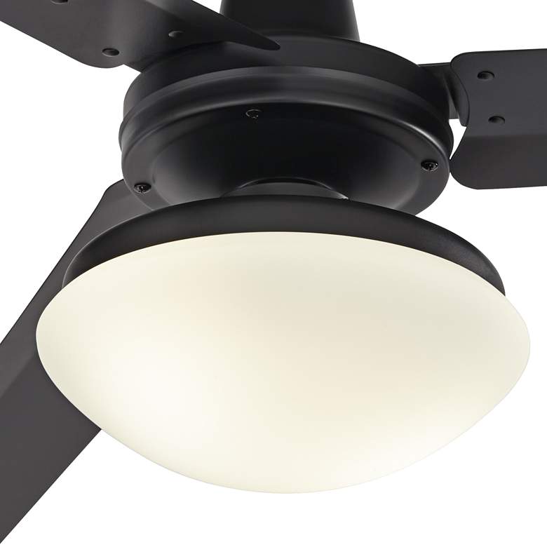 Image 3 60 inch Turbina Matte Black LED Light Ceiling Fan with Remote more views
