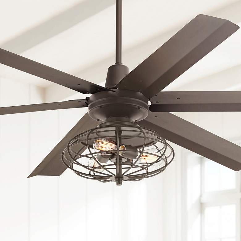 Image 1 60 inch Turbina Max &amp;#8482; DC Bronze LED Ceiling Fan