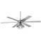 60" Turbina Max DC Industrial Light Damp Rated Ceiling Fan with Remote