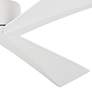 3_60" Visual Comfort Adler 3-Blade Matte White Ceiling Fan with Remote more views