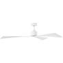 4_60" Visual Comfort Adler 3-Blade Matte White Ceiling Fan with Remote more views