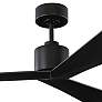3_60" Visual Comfort Adler Matte Black Damp Ceiling Fan with Remote more views