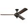 60" Visual Comfort and Co. Arezzo Antique Iron Ceiling Fan with Remote