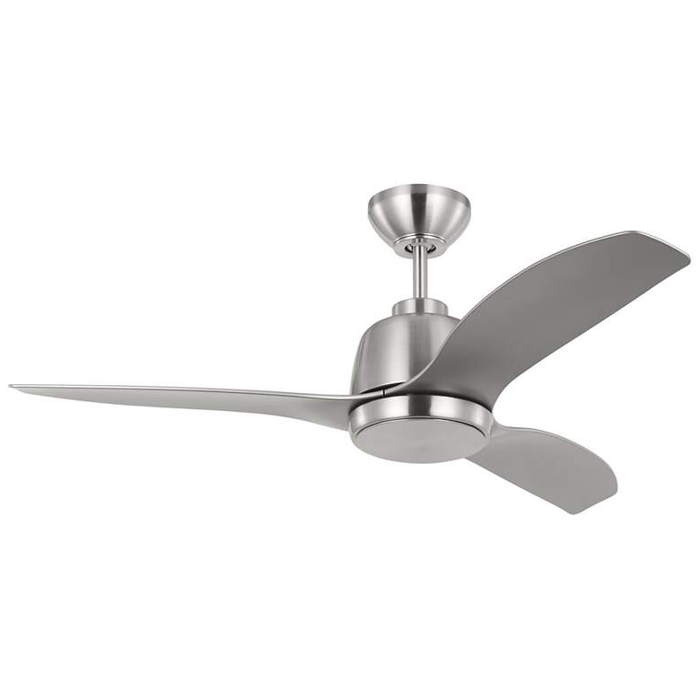 Image 2 60" Visual Comfort Avila Brushed Steel LED Ceiling Fan with Remote more views
