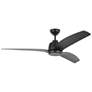 2_60" Visual Comfort Avila Coastal Black Outdoor Ceiling Fan with Remote more views