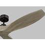 4_60" Visual Comfort Collins Aged Pewter Damp Rated Smart Ceiling Fan more views